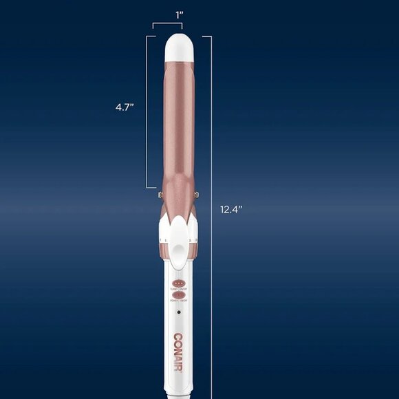 CONAIR DOUBLE CERAMIC 1&1/4'' CURLING IRON|SOFT CURLS MEDIUM TO LONG HAIR - Picture 4 of 9